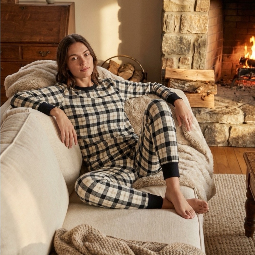 Petit Lem Blue Plaid PJ Set Item 0311